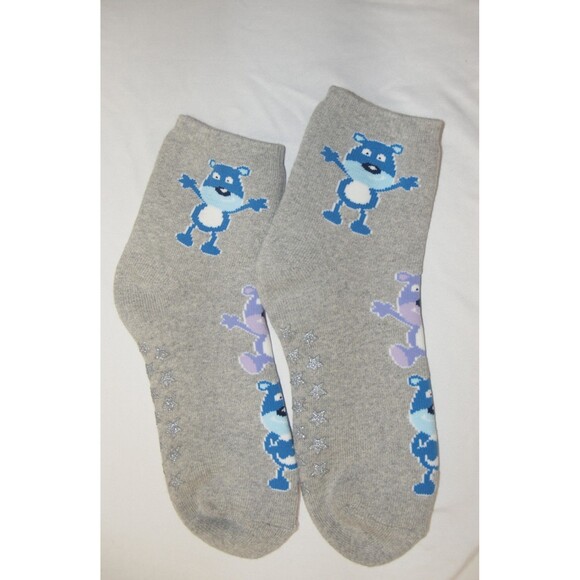 Women's Non Slip Cozy Bear Hug House Socks One Size Fits Most Huggy Bear Socks - Picture 1 of 2